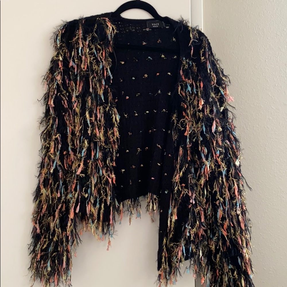 Confetti fur jacket